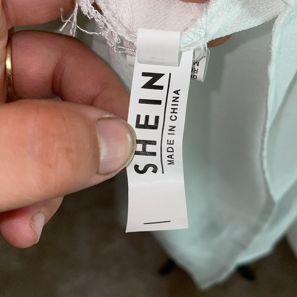 SHEIN white dress mini dress western wedding bridal dress size medium light - Picture 8 of 8